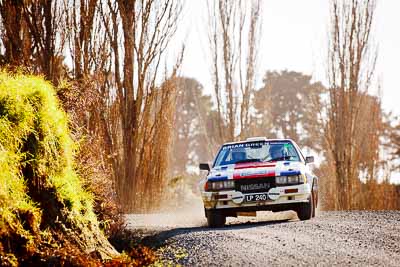 59;17-July-2011;APRC;Asia-Pacific-Rally-Championship;Deborah-Kibble;International-Rally-Of-Whangarei;NZ;New-Zealand;Nissan-240RS;Northland;Rally;Rob-Wylie;Topshot;Whangarei;auto;garage;motorsport;racing;special-stage;super-telephoto