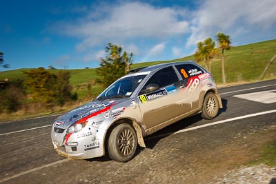 18;17-July-2011;APRC;Asia-Pacific-Rally-Championship;International-Rally-Of-Whangarei;Karamjit-Singh;NZ;New-Zealand;Northland;Proton-Cusco-Rally-Team;Proton-Satria-Neo;Rally;Vivek-Ponnusamy;Whangarei;auto;clouds;garage;motorsport;racing;sky;special-stage;wide-angle