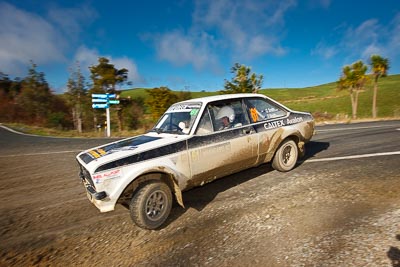 61;17-July-2011;APRC;Asia-Pacific-Rally-Championship;Ford-Escort-RS1800;Gary-Smith;International-Rally-Of-Whangarei;NZ;New-Zealand;Northland;Rally;Troy-Smith;Whangarei;auto;clouds;garage;motorsport;racing;sky;special-stage;wide-angle