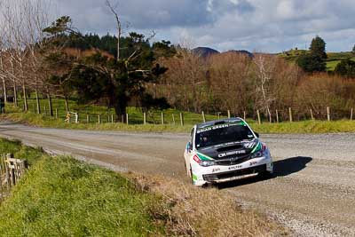 24;17-July-2011;24;APRC;Asia-Pacific-Rally-Championship;Hayden-Paddon;International-Rally-Of-Whangarei;John-Kennard;NZ;New-Zealand;Northland;Rally;Subaru-Impreza-WRX-STI;Whangarei;auto;garage;landscape;motorsport;racing;scenery;special-stage;telephoto