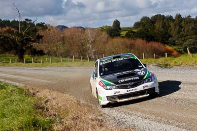 24;17-July-2011;24;APRC;Asia-Pacific-Rally-Championship;Hayden-Paddon;International-Rally-Of-Whangarei;John-Kennard;NZ;New-Zealand;Northland;Rally;Subaru-Impreza-WRX-STI;Whangarei;auto;garage;landscape;motorsport;racing;scenery;special-stage;telephoto