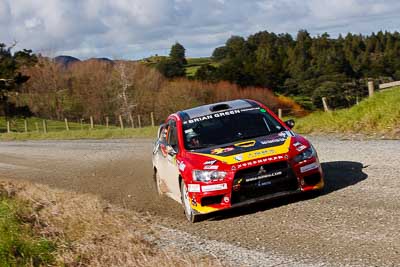 6;17-July-2011;6;APRC;Asia-Pacific-Rally-Championship;International-Rally-Of-Whangarei;Mitsubishi-Lancer-Evolution-X;NZ;New-Zealand;Northland;Rally;Richard-Mason;Sara-Mason;Soueast-Motor-Kumho-Team;Whangarei;auto;garage;landscape;motorsport;racing;scenery;special-stage;telephoto