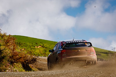 6;17-July-2011;6;APRC;Asia-Pacific-Rally-Championship;International-Rally-Of-Whangarei;Mitsubishi-Lancer-Evolution-X;NZ;New-Zealand;Northland;Rally;Richard-Mason;Sara-Mason;Soueast-Motor-Kumho-Team;Whangarei;auto;garage;landscape;motorsport;racing;scenery;special-stage;telephoto