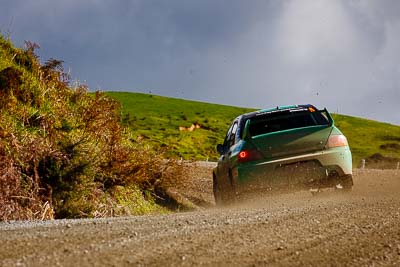 5;17-July-2011;5;APRC;Asia-Pacific-Rally-Championship;Brendan-Reeves;Brian-Green-Motorsport;International-Rally-Of-Whangarei;Mitsubishi-Lancer-Evolution-IX;NZ;New-Zealand;Northland;Rally;Rhianon-Smyth;Whangarei;auto;garage;landscape;motorsport;racing;scenery;special-stage;telephoto