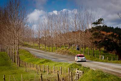 12;12;17-July-2011;APRC;Asia-Pacific-Rally-Championship;Bosowa-Rally-Team;Hade-Mboi;International-Rally-Of-Whangarei;Mitsubishi-Lancer-Evolution-IX;NZ;New-Zealand;Northland;Rally;Subhan-Aksa;Whangarei;auto;garage;landscape;motorsport;racing;scenery;special-stage;telephoto