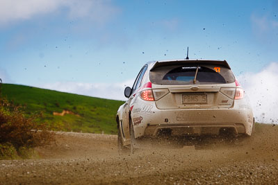 17;17;17-July-2011;APRC;Asia-Pacific-Rally-Championship;Daniel-Palau;International-Rally-Of-Whangarei;NZ;New-Zealand;Northland;Possum-Bourne-Motorsport;Rally;Subaru-Impreza-WRX-STI;Thierry-Song;Whangarei;auto;garage;landscape;motorsport;racing;scenery;special-stage;telephoto