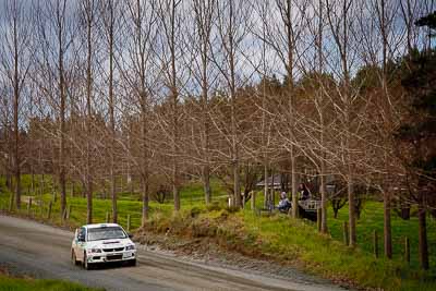 29;17-July-2011;29;APRC;Asia-Pacific-Rally-Championship;Cherish-Rally-Team;International-Rally-Of-Whangarei;Mitsubishi-Lancer-Evolution-IX;NZ;New-Zealand;Northland;Rally;Seiichiro-Taguchi;Shigeru-Ikeda;Whangarei;auto;garage;landscape;motorsport;racing;scenery;special-stage;telephoto