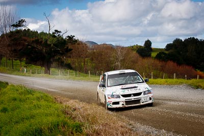 29;17-July-2011;29;APRC;Asia-Pacific-Rally-Championship;Cherish-Rally-Team;International-Rally-Of-Whangarei;Mitsubishi-Lancer-Evolution-IX;NZ;New-Zealand;Northland;Rally;Seiichiro-Taguchi;Shigeru-Ikeda;Whangarei;auto;garage;landscape;motorsport;racing;scenery;special-stage;telephoto