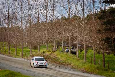 18;17-July-2011;APRC;Asia-Pacific-Rally-Championship;International-Rally-Of-Whangarei;Karamjit-Singh;NZ;New-Zealand;Northland;Proton-Cusco-Rally-Team;Proton-Satria-Neo;Rally;Vivek-Ponnusamy;Whangarei;auto;garage;landscape;motorsport;racing;scenery;special-stage;telephoto