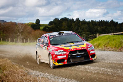 19;17-July-2011;19;APRC;Asia-Pacific-Rally-Championship;Fan-Fan;International-Rally-Of-Whangarei;Junwei-Fang;Mitsubishi-Lancer-Evolution-X;NZ;New-Zealand;Northland;Rally;Soueast-Motor-Kumho-Team;Whangarei;auto;garage;landscape;motorsport;racing;scenery;special-stage;telephoto