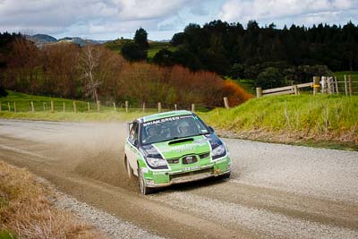 11;11;17-July-2011;APRC;Asia-Pacific-Rally-Championship;Ben-Hawkins;Ben-Jagger;International-Rally-Of-Whangarei;NZ;New-Zealand;Northland;Rally;Subaru-Impreza-WRX-STI;Whangarei;auto;garage;landscape;motorsport;racing;scenery;special-stage;telephoto