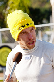 17-July-2011;APRC;Asia-Pacific-Rally-Championship;Chris-Atkinson;International-Rally-Of-Whangarei;NZ;New-Zealand;Northland;Rally;Whangarei;auto;garage;motorsport;portrait;racing;service-park;telephoto