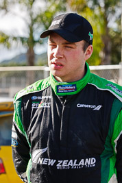 17-July-2011;APRC;Asia-Pacific-Rally-Championship;Hayden-Paddon;International-Rally-Of-Whangarei;NZ;New-Zealand;Northland;Rally;Whangarei;auto;garage;motorsport;portrait;racing;service-park;telephoto