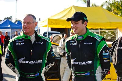 17-July-2011;APRC;Asia-Pacific-Rally-Championship;Hayden-Paddon;International-Rally-Of-Whangarei;John-Kennard;NZ;New-Zealand;Northland;Rally;Whangarei;auto;garage;motorsport;portrait;racing;service-park;telephoto