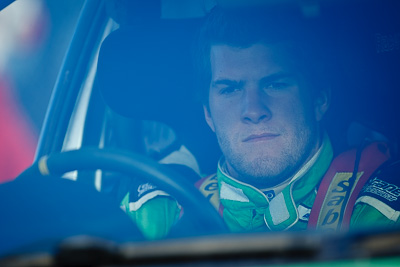 17-July-2011;APRC;Asia-Pacific-Rally-Championship;Ben-Jagger;International-Rally-Of-Whangarei;NZ;New-Zealand;Northland;Rally;Topshot;Whangarei;auto;garage;in‒car;motorsport;portrait;racing;service-park;super-telephoto