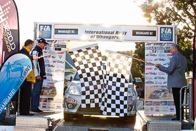 20;17-July-2011;20;APRC;Asia-Pacific-Rally-Championship;Ben-Hunt;Brian-Green-Motorsport;International-Rally-Of-Whangarei;NZ;New-Zealand;Northland;Rally;Tony-Rawstorn;Whangarei;auto;garage;motorsport;podium;racing;telephoto