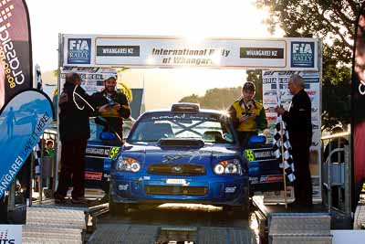 55;17-July-2011;55;APRC;Asia-Pacific-Rally-Championship;Ben-Haselden;International-Rally-Of-Whangarei;NZ;New-Zealand;Northland;Rally;Subaru-Impreza-WRX-STI;Tom-Clancey;Whangarei;auto;garage;motorsport;podium;racing;telephoto