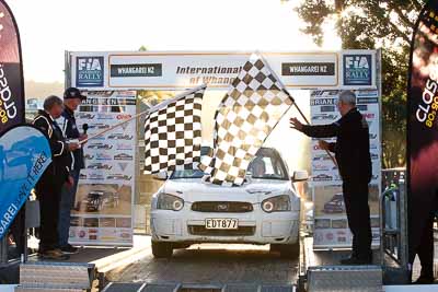 56;17-July-2011;56;APRC;Asia-Pacific-Rally-Championship;Brad-Henty;International-Rally-Of-Whangarei;Murray-Huband;NZ;New-Zealand;Northland;Rally;Subaru-Impreza-WRX-STI;Whangarei;auto;garage;motorsport;podium;racing;telephoto