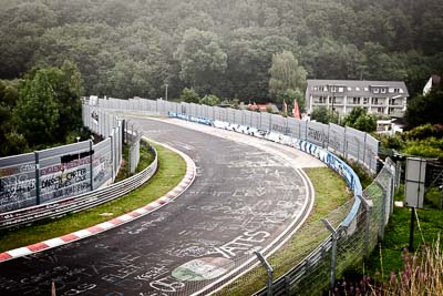 29-July-2011;Breidscheid;Deutschland;Ex‒Mühle;Germany;Green-Hell;Grüne-Hölle;Nordschleife;Nuerburg;Nuerburgring;Nurburg;Nurburgring;Nürburg;Nürburgring;Rhineland‒Palatinate;atmosphere;auto;barrier;circuit;fog;landscape;mood;motorsport;racing;scenery;track;trees;wide-angle