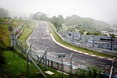 29-July-2011;Breidscheid;Deutschland;Ex‒Mühle;Germany;Green-Hell;Grüne-Hölle;Nordschleife;Nuerburg;Nuerburgring;Nurburg;Nurburgring;Nürburg;Nürburgring;Rhineland‒Palatinate;atmosphere;auto;barrier;circuit;fog;landscape;mood;motorsport;racing;scenery;track;trees;wide-angle