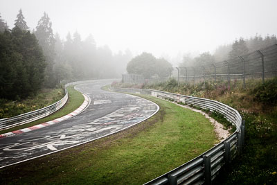 29-July-2011;Brunnchen;Brünnchen;Deutschland;Germany;Green-Hell;Grüne-Hölle;Nordschleife;Nuerburg;Nuerburgring;Nurburg;Nurburgring;Nürburg;Nürburgring;Rhineland‒Palatinate;atmosphere;auto;barrier;circuit;fog;landscape;mood;motorsport;racing;scenery;track;trees;wide-angle