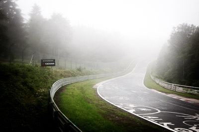 29-July-2011;Deutschland;Germany;Green-Hell;Grüne-Hölle;Nordschleife;Nuerburg;Nuerburgring;Nurburg;Nurburgring;Nürburg;Nürburgring;Rhineland‒Palatinate;Wippermann;atmosphere;auto;barrier;circuit;fog;landscape;mood;motorsport;racing;scenery;track;trees;wide-angle