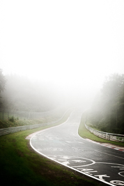 29-July-2011;Deutschland;Germany;Green-Hell;Grüne-Hölle;Nordschleife;Nuerburg;Nuerburgring;Nurburg;Nurburgring;Nürburg;Nürburgring;Rhineland‒Palatinate;Wippermann;atmosphere;auto;barrier;circuit;fog;landscape;mood;motorsport;racing;scenery;track;trees;wide-angle