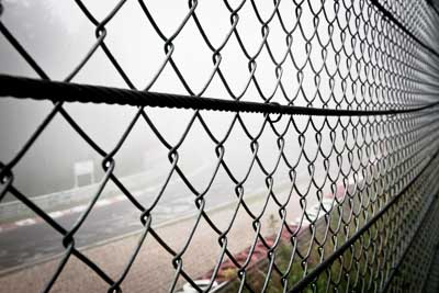 29-July-2011;Deutschland;Germany;Green-Hell;Grüne-Hölle;Nordschleife;Nuerburg;Nuerburgring;Nurburg;Nurburgring;Nürburg;Nürburgring;Pflanzgarten;Rhineland‒Palatinate;atmosphere;auto;barrier;fence;fog;landscape;mood;motorsport;racing;scenery;wide-angle