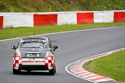 352;30-July-2011;Deutschland;Fiat-500-Abarth;Flugplatz;Germany;Green-Hell;Grüne-Hölle;Heinz‒Jürgen-Winz;Langstreckenmeisterschaft;Nordschleife;Nuerburg;Nuerburgring;Nurburg;Nurburgring;Nürburg;Nürburgring;Rhineland‒Palatinate;Sandra-Winz;VLN;auto;championship;endurance;motorsport;racing;super-telephoto