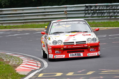 595;30-July-2011;Deutschland;Germany;Green-Hell;Grüne-Hölle;Hans‒Olaf-Beckmann;Hatzenbach;Kissling-Motorsport;Langstreckenmeisterschaft;Nordschleife;Nuerburg;Nuerburgring;Nurburg;Nurburgring;Nürburg;Nürburgring;Opel-Manta;Peter-Hass;Rhineland‒Palatinate;VLN;Volker-Strycek;auto;championship;endurance;motorsport;racing;super-telephoto