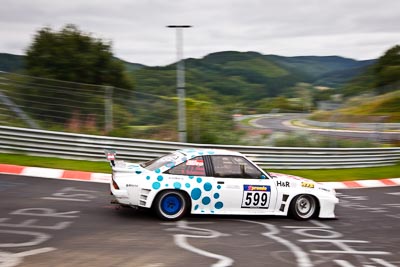 599;30-July-2011;Bernhard-Schmittner;Deutschland;Germany;Green-Hell;Grüne-Hölle;Hans‒Olaf-Beckmann;Kissling-Motorsport;Langstreckenmeisterschaft;Nordschleife;Nuerburg;Nuerburgring;Nurburg;Nurburgring;Nürburg;Nürburgring;Opel-Manta;Peter-Hass;Rhineland‒Palatinate;VLN;Wehrseifen;auto;championship;endurance;landscape;motorsport;racing;scenery;sky;wide-angle