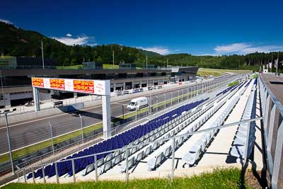 11-August-2011;ADAC-Masters;Austria;Red-Bull-Ring;Spielberg;Styria;atmosphere;auto;building;grandstand;landscape;motorsport;racing;scenery;straight;wide-angle;Österreich