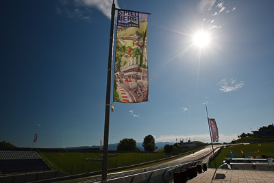 11-August-2011;ADAC-Masters;Austria;Red-Bull-Ring;Spielberg;Styria;atmosphere;auto;flag;landscape;motorsport;racing;scenery;sun;wide-angle;Österreich