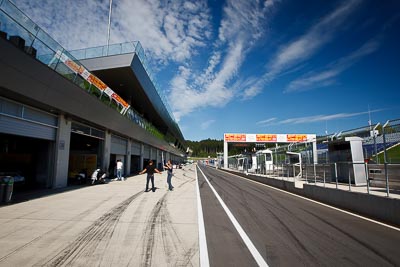 11-August-2011;ADAC-Masters;Austria;Red-Bull-Ring;Spielberg;Styria;atmosphere;auto;building;landscape;motorsport;pitlane;racing;scenery;wide-angle;Österreich