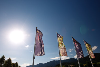11-August-2011;ADAC-Masters;Austria;Red-Bull-Ring;Spielberg;Styria;atmosphere;auto;clouds;flag;landscape;motorsport;racing;scenery;sky;sun;wide-angle;Österreich