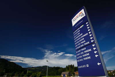 11-August-2011;ADAC-Masters;Austria;Red-Bull-Ring;Spielberg;Styria;atmosphere;auto;clouds;entrance;entry;landscape;motorsport;racing;scenery;sky;wide-angle;Österreich