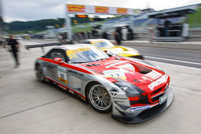 20;12-August-2011;20;ADAC-GT-Masters;ADAC-Masters;Austria;Black-Falcon;Grand-Tourer;Kenneth-Heyer;Mercedes‒Benz-SLS-AMG-GT3;Red-Bull-Ring;Robert-Renauer;Spielberg;Styria;atmosphere;auto;circuit;motorsport;pitlane;racing;track;wide-angle;Österreich