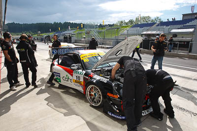 10;10;12-August-2011;ADAC-GT-Masters;ADAC-Masters;Austria;Grand-Tourer;Michael-Ammermüller;Porsche-911-GT3-R-997;Red-Bull-Ring;Sebastian-Asch;Spielberg;Styria;a‒workx-Akrapovic;atmosphere;auto;circuit;motorsport;pitlane;racing;track;wide-angle;Österreich