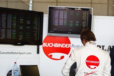 12-August-2011;ADAC-GT-Masters;ADAC-Masters;Austria;Callaway-Competition;Grand-Tourer;Heinz‒Harald-Frentzen;Red-Bull-Ring;Spielberg;Styria;atmosphere;auto;circuit;garage;monitor;motorsport;pitlane;portrait;racing;telephoto;track;Österreich