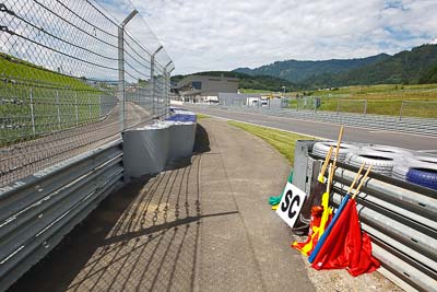 12-August-2011;ADAC-Masters;Austria;Red-Bull-Ring;Spielberg;Styria;atmosphere;auto;circuit;fence;flag-point;motorsport;pathway;racing;track;wide-angle;Österreich