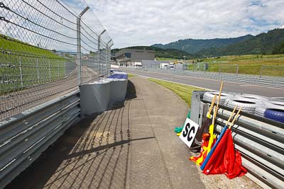 12-August-2011;ADAC-Masters;Austria;Red-Bull-Ring;Spielberg;Styria;atmosphere;auto;circuit;fence;flag-point;motorsport;pathway;racing;track;wide-angle;Österreich