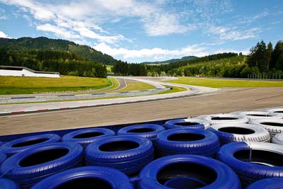 12-August-2011;ADAC-Masters;Austria;Red-Bull-Ring;Spielberg;Styria;atmosphere;auto;circuit;clouds;corner;landscape;motorsport;racing;scenery;sky;track;tyre-barrier;wide-angle;Österreich