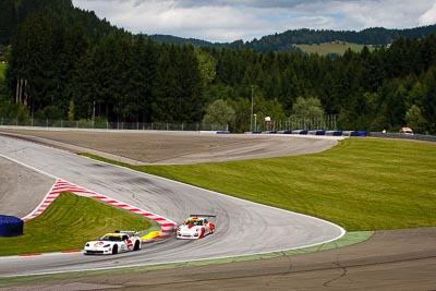 16;27;12-August-2011;16;27;ADAC-GT-Masters;ADAC-Masters;Austria;Callaway-Competition;Chevrolet-Corvette-Z06‒R-GT3;FACH-AUTO-TECH;Grand-Tourer;Heinz‒Harald-Frentzen;Jens-Richter;Otto-Klohs;Porsche-911-GT3-R-997;Red-Bull-Ring;Spielberg;Styria;Sven-Hannawald;auto;circuit;motorsport;racing;telephoto;track;Österreich