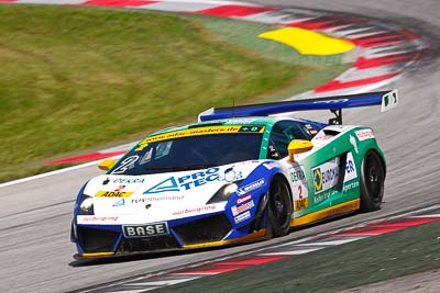 2;12-August-2011;2;ADAC-GT-Masters;ADAC-Masters;Austria;Ferdinand-Stuck;Grand-Tourer;Johannes-Stuck;Lamborghini-Gallardo-LP600-GT3;Red-Bull-Ring;Reiter-Engineering;Spielberg;Styria;auto;circuit;motorsport;racing;super-telephoto;track;Österreich