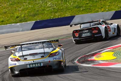 21;12-August-2011;21;ADAC-GT-Masters;ADAC-Masters;Austria;Black-Falcon;Grand-Tourer;Jan-Seyffarth;Mercedes‒Benz-SLS-AMG-GT3;Oliver-Mayer;Red-Bull-Ring;Spielberg;Styria;auto;circuit;motorsport;racing;telephoto;track;Österreich