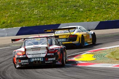 10;10;12-August-2011;ADAC-GT-Masters;ADAC-Masters;Austria;Grand-Tourer;Michael-Ammermüller;Porsche-911-GT3-R-997;Red-Bull-Ring;Sebastian-Asch;Spielberg;Styria;a‒workx-Akrapovic;auto;circuit;motorsport;racing;telephoto;track;Österreich