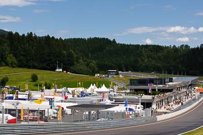 12-August-2011;ADAC-Masters;Austria;Red-Bull-Ring;Spielberg;Styria;atmosphere;auto;building;circuit;clouds;landscape;motorsport;pitlane;racing;scenery;sky;straight;telephoto;track;Österreich