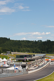 12-August-2011;ADAC-Masters;Austria;Red-Bull-Ring;Spielberg;Styria;atmosphere;auto;building;circuit;clouds;landscape;motorsport;pitlane;racing;scenery;sky;straight;telephoto;track;Österreich