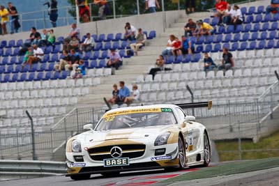 32;12-August-2011;ADAC-GT-Masters;ADAC-Masters;Austria;Dominik-Baumann;Grand-Tourer;HEICO-Motorsport;Harald-Proczyk;Mercedes‒Benz-SLS-AMG-GT3;Red-Bull-Ring;Spielberg;Styria;auto;circuit;motorsport;qualifying;racing;super-telephoto;track;Österreich