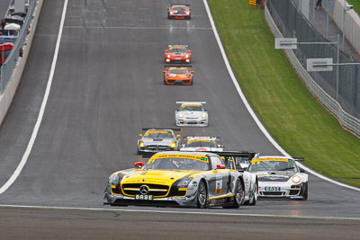 21;13-August-2011;21;ADAC-GT-Masters;ADAC-Masters;Austria;Black-Falcon;Grand-Tourer;Jan-Seyffarth;Mercedes‒Benz-SLS-AMG-GT3;Oliver-Mayer;Red-Bull-Ring;Spielberg;Styria;auto;circuit;motorsport;racing;super-telephoto;track;Österreich